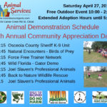 Animal Demonstration Schedule for our 7th Annual Community Appreciation Day-1