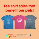 Tee shirt sales that benefit our pets poster