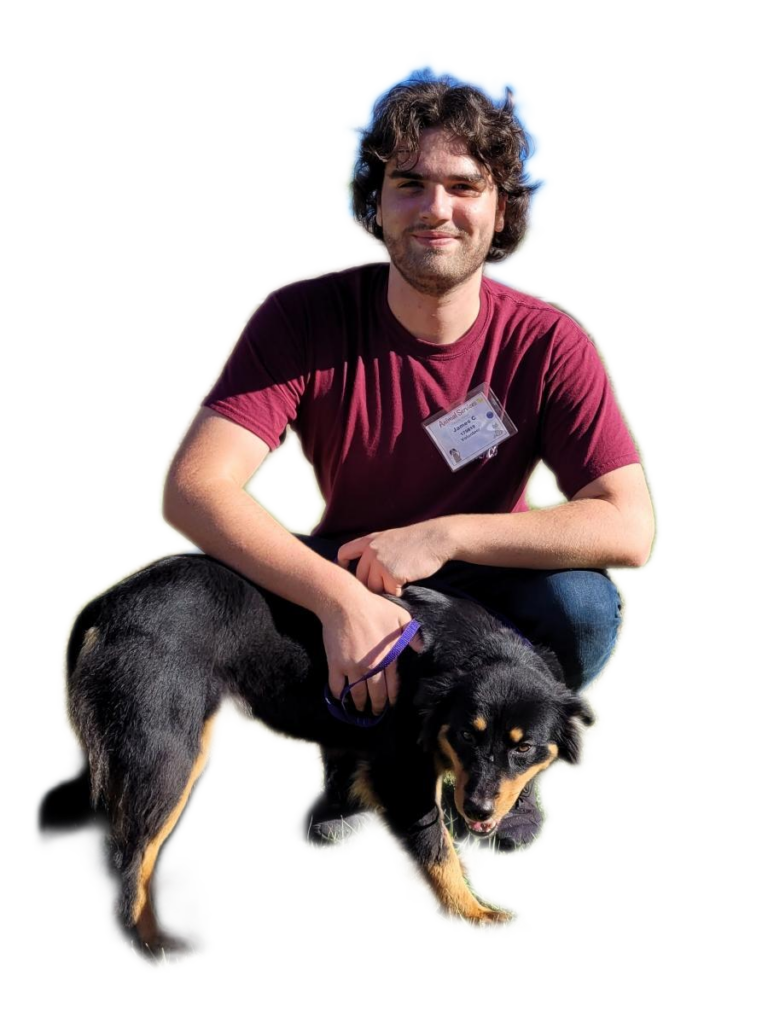 Volunteer with dog png